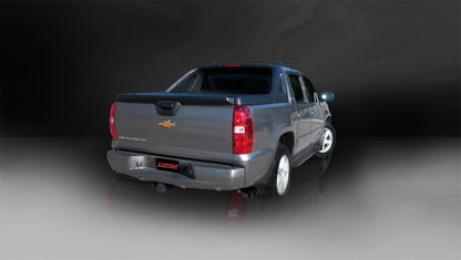 Corsa 07-08 Chevrolet Avalanche 6.0L V8 3in Cat-Back Single Side w Twin 4in Black Pro-Series Tips CORSA Performance