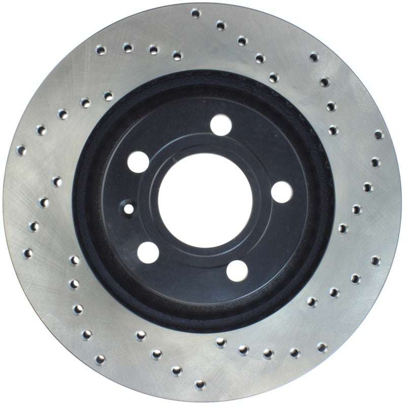 StopTech 04-09 Audi S4 Rear Left Drilled Rotor Stoptech