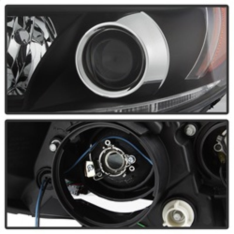 Spyder Toyota Sienna 2011-2014 Projector Headlights - DRL LED - Black PRO-YD-TSEN11-DRL-BK - eliteracefab.com