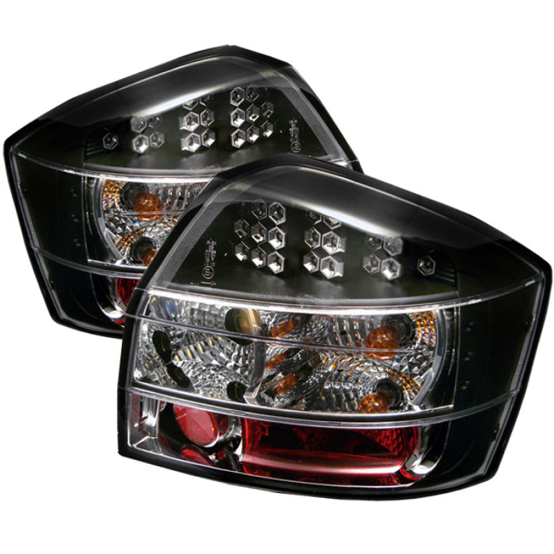 Spyder Audi A4 02-05 LED Tail Lights Black ALT-YD-AA402-LED-BK - eliteracefab.com