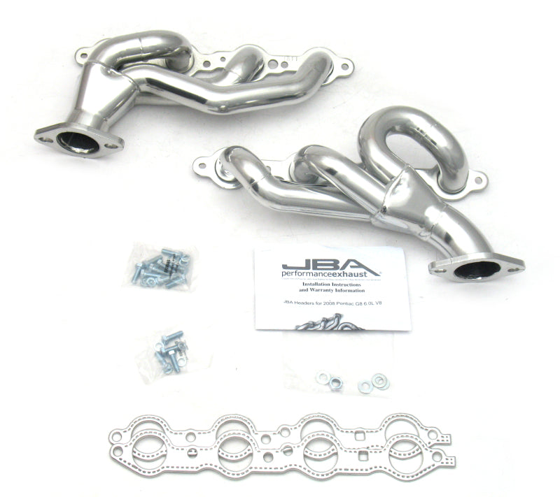 JBA 08-09 Pontiac G8 6.0/6.2L LS 1-3/4in Primary Silver Ctd Cat4Ward Header JBA