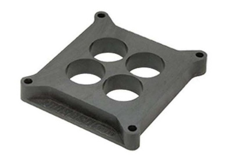 Moroso 4150/4160 Carburetor Spacer - 4 Hole Plenum - 1in - Plastic