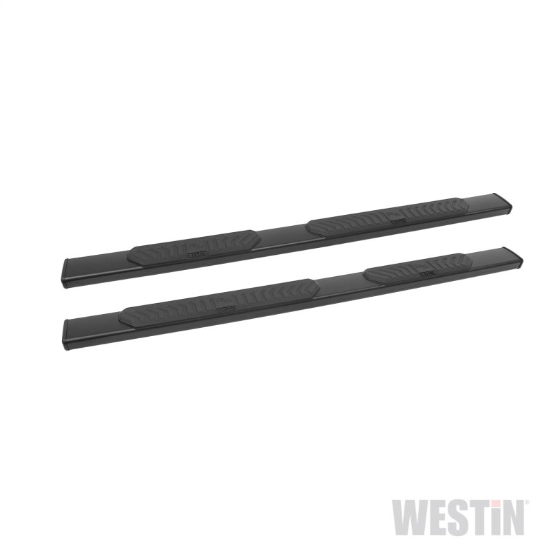 Westin 2007-2018 Chevy Silverado Crew Cab R5 Nerf Step Bars - Black - eliteracefab.com