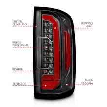 Load image into Gallery viewer, ANZO 15-21 Chevrolet Colorado Full LED Tail Lights w/ Red Lightbar Black Housing Clear Lens - eliteracefab.com