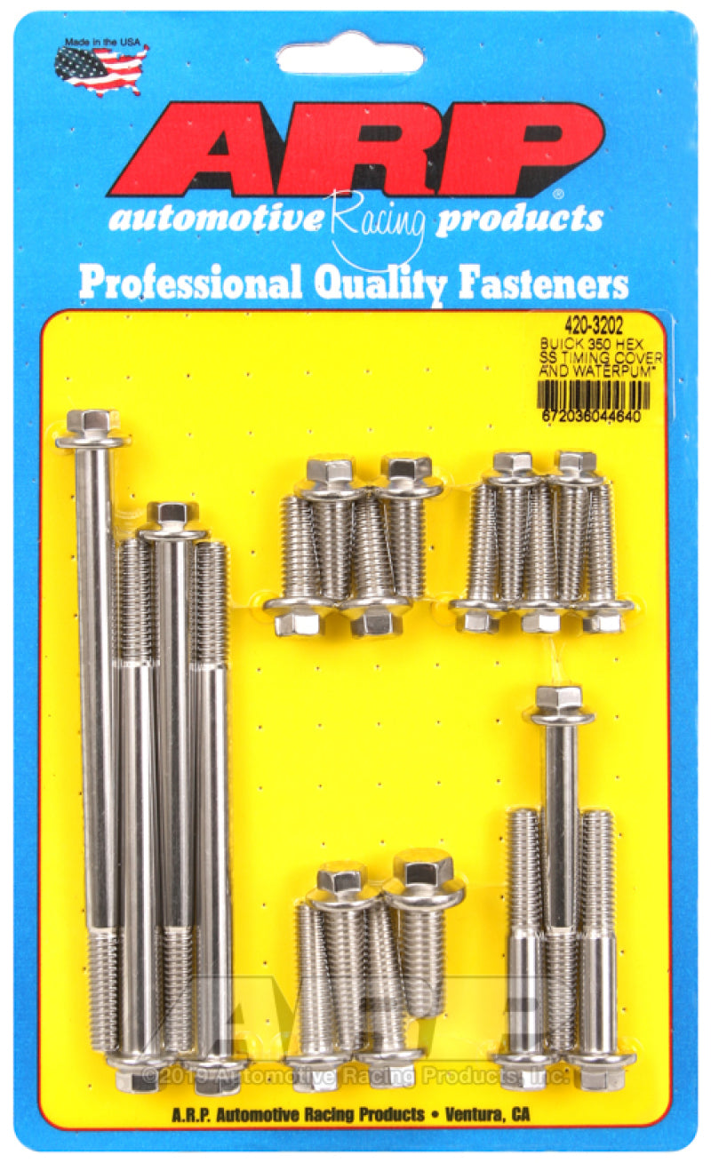 ARP Buick 350 SS Hex Timing Cover and Water Pump Bolt Kit ARP