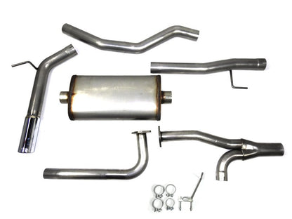 JBA 16-20 Nissan Titan XD (Excl Long Bed) 5.6L 409SS Single Rear Exit Cat-Back Exhaust JBA