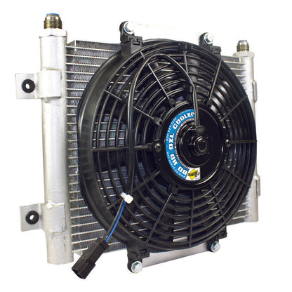 BD Diesel Xtrude Trans Cooler w/Fan 5.5in - eliteracefab.com