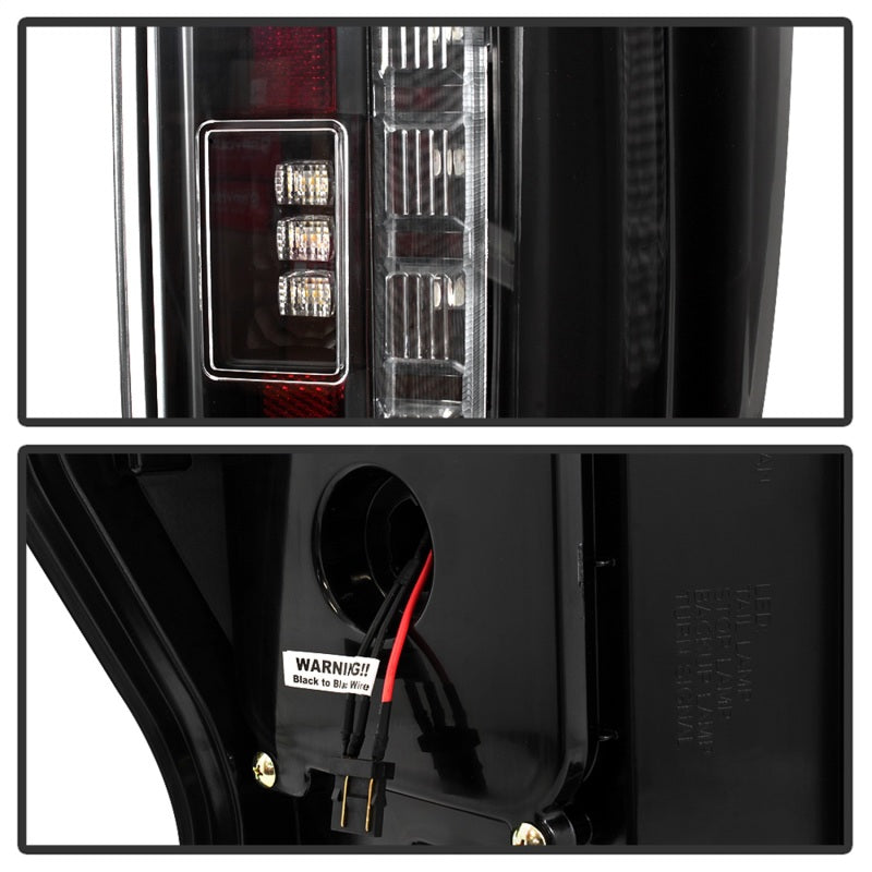 Spyder 17-18 Ford F-250 Super Duty (Excl LED Models) LED Tail Lights - Black (ALT-YD-FS17-LED-BK) - eliteracefab.com