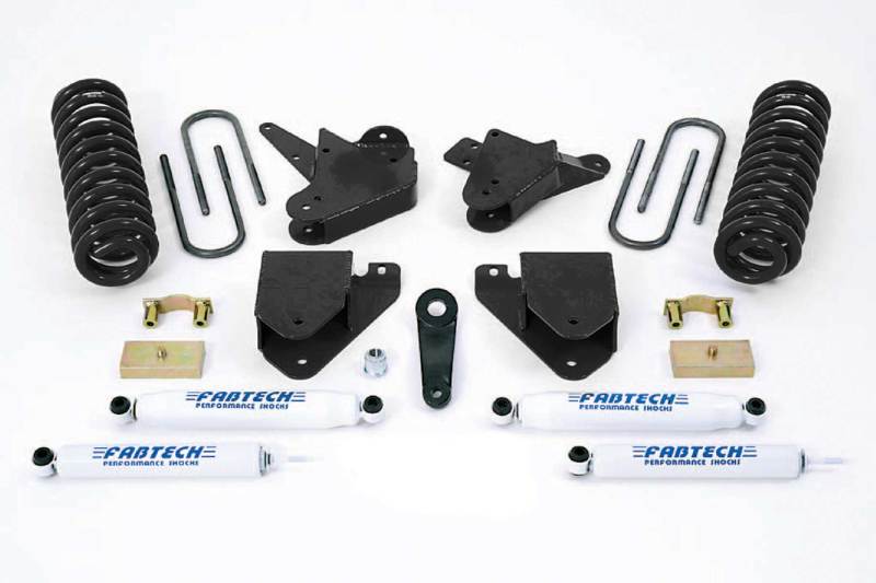 Fabtech 01-04 Ford F250/350 2WD 6in Basic System w/Perf. Shocks - eliteracefab.com