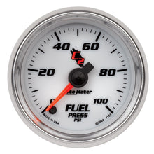 Load image into Gallery viewer, Autometer C2 52mm 100 PSI Electronic Fuel Pressure Gauge.