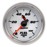 AutoMeter GAUGE; FUEL PRESSURE; 2 1/16in.; 100PSI; DIGITAL STEPPER MOTOR; C2