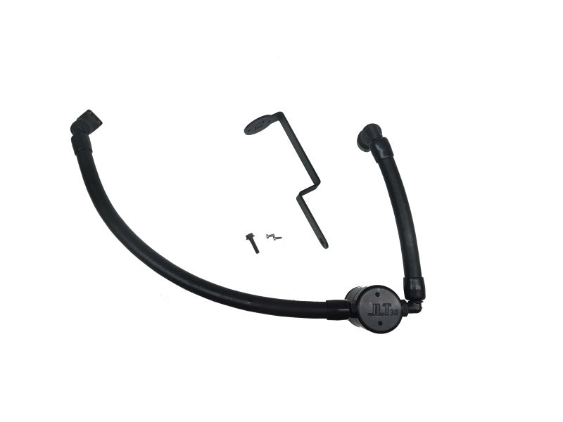 J&L 17-18 Ford Fusion Sport 2.7L Passenger Side Oil Separator 3.0 - Black Anodized - eliteracefab.com