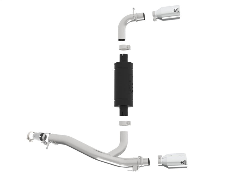 aFe Takeda 3in 304 SS Axle-Back Exhaust System w/ Polished Tip 16-18 Ford Focus RS 2.3L (t) aFe