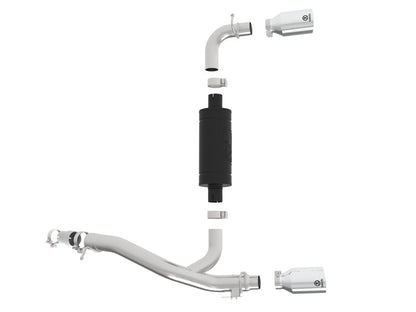 aFe Takeda 3in 304 SS Axle-Back Exhaust System w/ Polished Tip 16-18 Ford Focus RS 2.3L (t) aFe