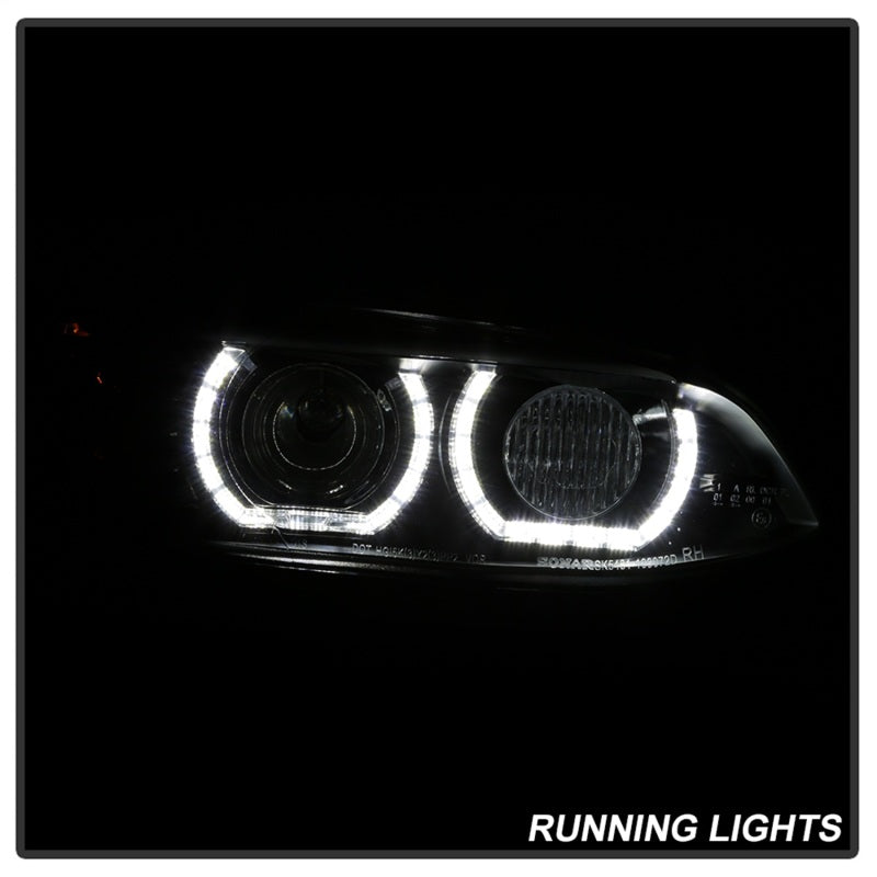 Spyder 08-10 BMW F92 3 Series Projector Headlights - LED DRL - Black (PRO-YD-BMWE9208-DRL-BK) - eliteracefab.com