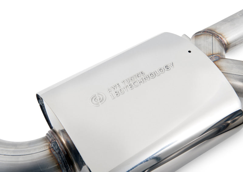 AWE Tuning Audi C7.5 A7 3.0T Touring Edition Exhaust - Quad Outlet Chrome Silver Tips AWE Tuning