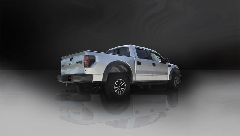 Corsa 11-13 Ford F-150 Raptor 6.2L V8 Polished Sport Cat-Back Exhaust CORSA Performance