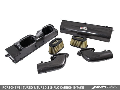 AWE Tuning Porsche 991 (991.2) Turbo and Turbo S S-FLO Carbon Intake - eliteracefab.com