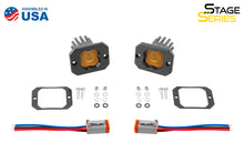 Load image into Gallery viewer, Diode Dynamics Stage Series C1 LED Pod - Yellow SAE Fog Flush ABL (Pair)