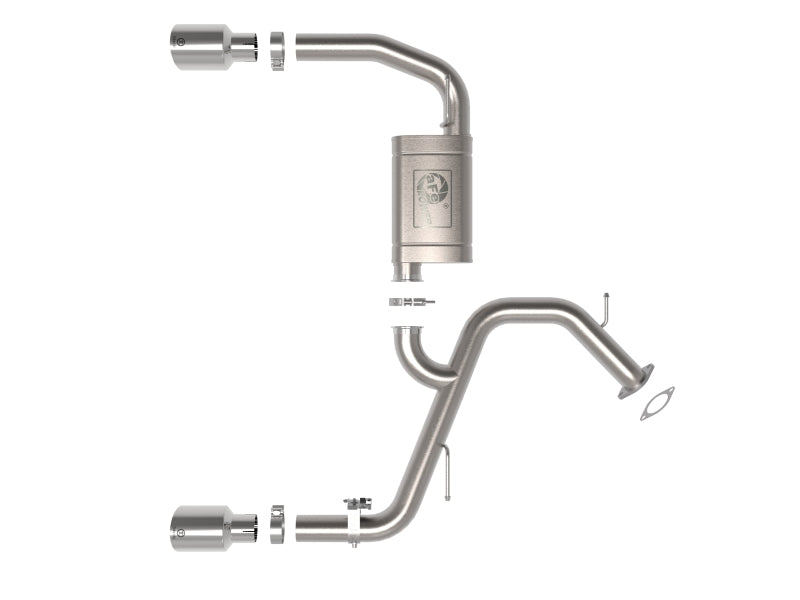 aFe Takeda 22-23 Hyundai Elantra N L4-2.0L (t) 3in 304 SS Axle-Back Exhaust w/ Polished Tips aFe