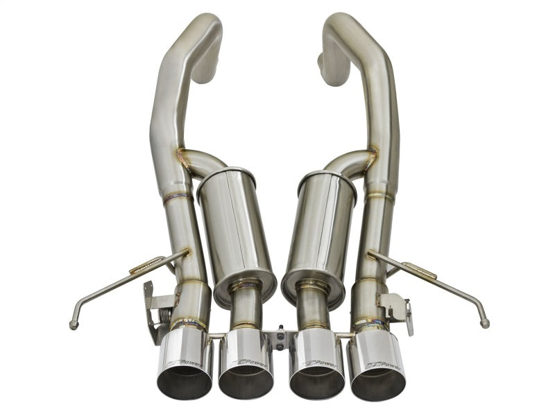 aFe MACHForce XP 3in-2 1/2in Axle Back 304SS Exhaust w/ Polished Tips 15-17 Chevy Corvette Z06 aFe