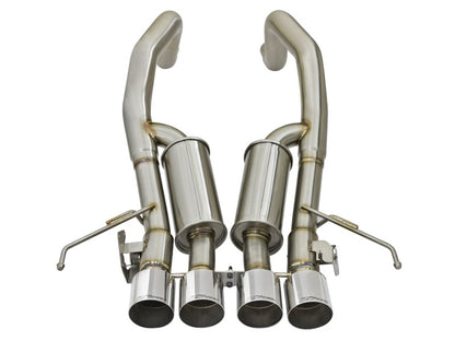 aFe MACHForce XP 3in-2 1/2in Axle Back 304SS Exhaust w/ Polished Tips 15-17 Chevy Corvette Z06 aFe