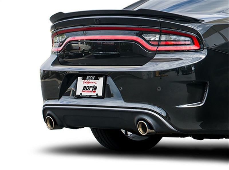 Borla 15-16 Dodge Charger Hellcat 6.2L V8 ATAK Catback Exhaust w/ Valves No Tips Factory Valance - eliteracefab.com