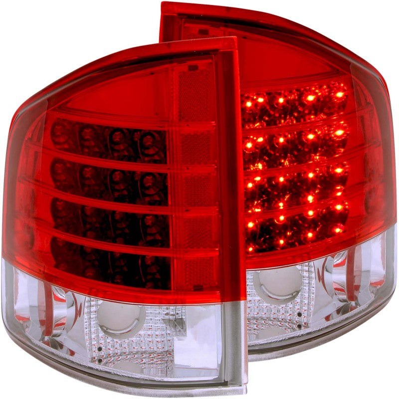 ANZO 1995-2005 Chevrolet S-10 LED Taillights Red/Clear - eliteracefab.com