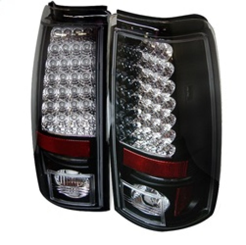 Spyder Chevy Silverado 1500 99-02 (Not Fit Stepside) LED Tail Lights Blk ALT-YD-CS99-LED-BK - eliteracefab.com