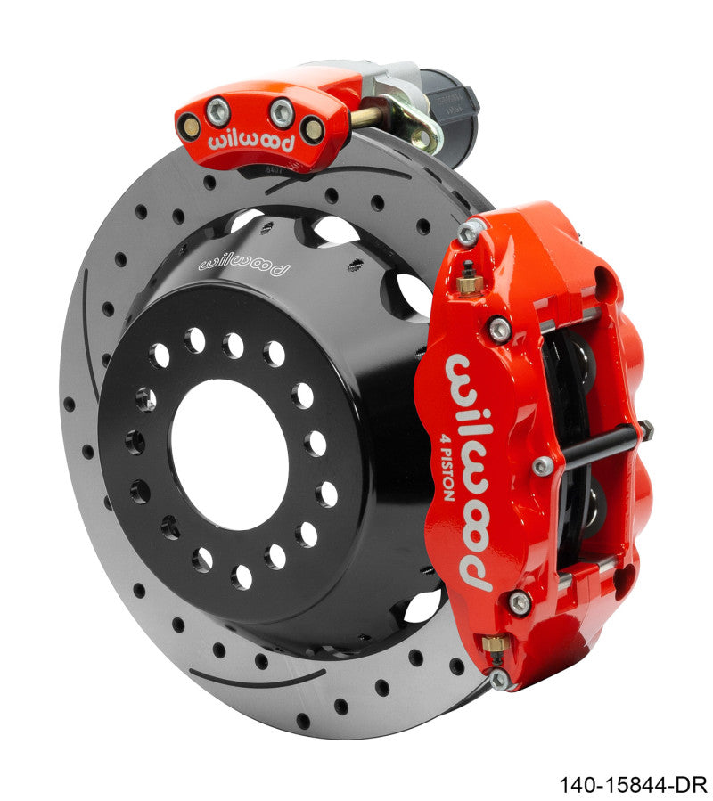 Wilwood EPB/FNSL Rear Kit 12.88in. Big Ford - SRP, Red Wilwood