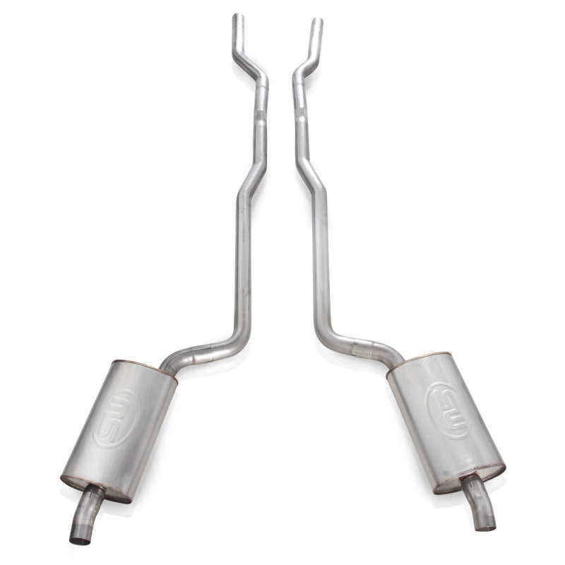 Stainless Works 1968-72 Corvette Exhaust SB 2-1/2in Factory Style Mufflers Stainless Works