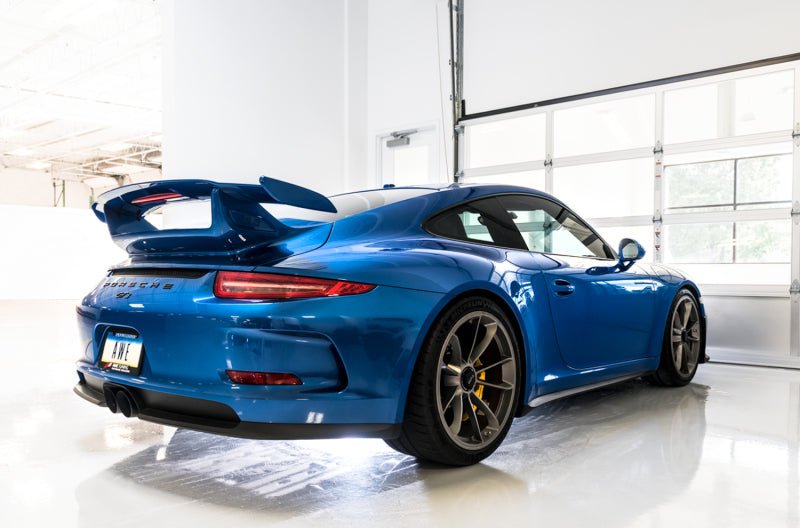 AWE Tuning Porsche 991 GT3 / RS Center Muffler Delete - Diamond Black Tips AWE Tuning