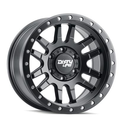 Dirty Life 9309 Canyon Pro 17x9/6x139.7 BP/0mm Offset/106mm Hub Matte Black Wheel - Beadlock Dirty Life