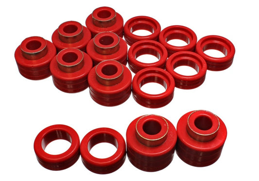 Energy Suspension Chevy Xtra Cab 2&4Wd Body Mts - Red - eliteracefab.com