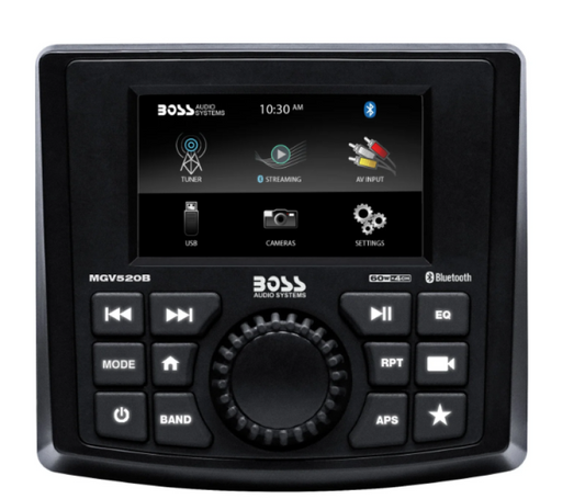 BOSS Audio Systems Bluetooth Marine Gauge Stereo Receiver - MGV520B