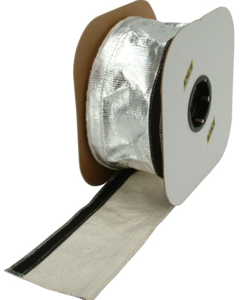 DEI Heat Shroud 2-1/2in x 50ft Spool - Aluminized Sleeving-Hook and Loop Edge DEI