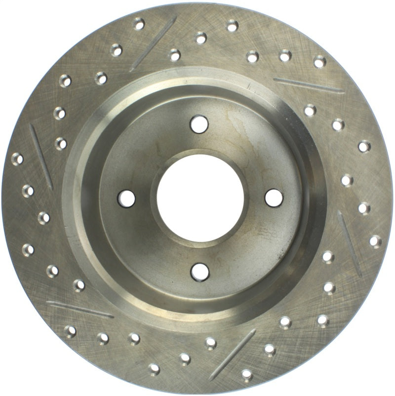 StopTech Nissan 81 280ZX SportStop Slotted & Drilled Left Rear Rotor - eliteracefab.com