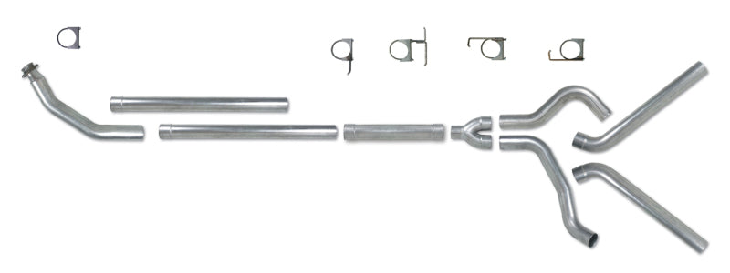 Diamond Eye KIT 4in TB MFLR RPLCMENT PIPE DUAL SS: 94-02 DODGE CUMMINS 5.9L Diamond Eye Performance