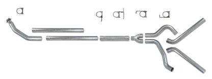 Diamond Eye KIT 4in TB MFLR RPLCMENT PIPE DUAL SS: 94-02 DODGE CUMMINS 5.9L Diamond Eye Performance