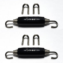 Load image into Gallery viewer, Ticon Industries Black Silicone Titanium Spring Tab and Spring Kit (4 Tabs/2 Springs) - 2 Pack - eliteracefab.com