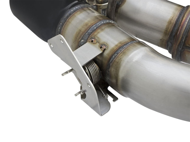 aFe MACHForce XP 3in 304 SS Axle-Back Exhaust Dual Exhaust (NPP) w/ Black Tips 16-17 Camaro SS V8 aFe