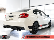 Load image into Gallery viewer, AWE Tuning 2015+ Subaru WRX VA Sedan Touring Edition Exhaust - Diamond Black Tips (102mm) - eliteracefab.com