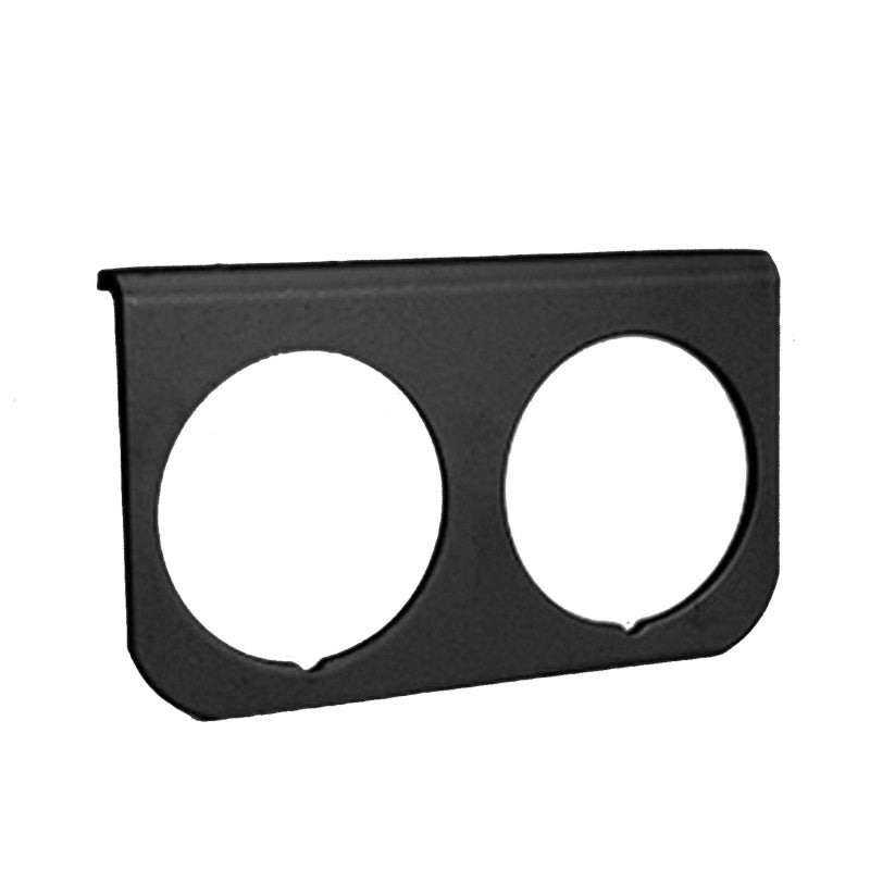 AutoMeter GAUGE MOUNTING PANEL; DUAL; 2 1/16in.; BLACK; ALUMINUM - eliteracefab.com