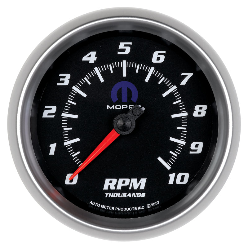 Autometer Mopar 3-3/8in 10K RPM In-Dash Tachometer Gauge - Black 880024