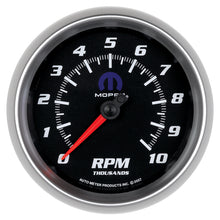 Load image into Gallery viewer, Autometer Mopar 3-3/8in 10K RPM In-Dash Tachometer Gauge - Black