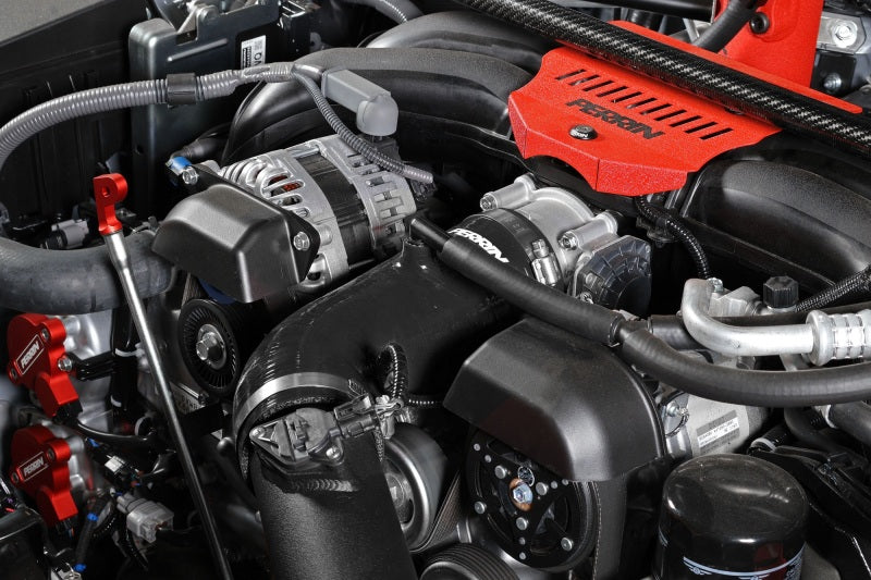 Perrin 22-23 Subaru BRZ/Toyota GR86 Silicone Inlet Hose (3in. ID / SS Wire) - Black Perrin Performance