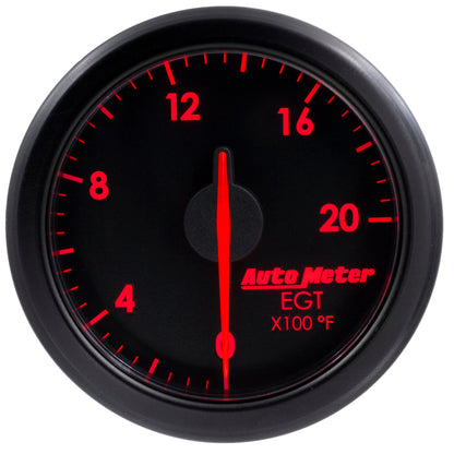 Autometer Airdrive 2-1/16in EGT Gauge 0-2000 Degrees F - Black 9145-T