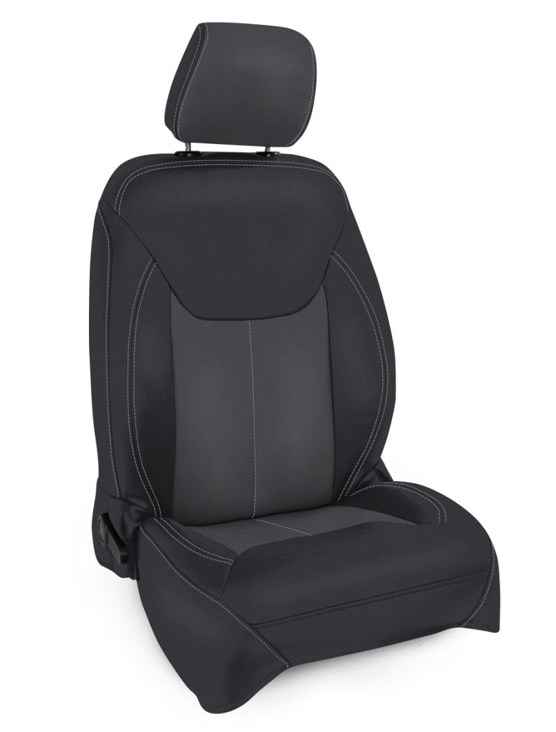 PRP 13-18 Jeep Wrangler JK Front Seat Covers/2 door or 4 door (Pair) - Black/Grey B022-03