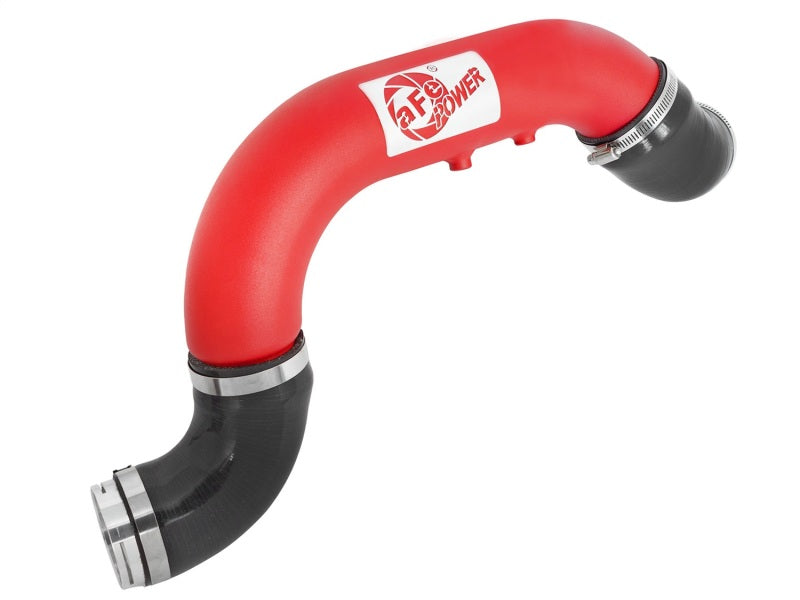 aFe BladeRunner 3in Red IC Tube Cold Side w/ Coupling & Clamp Kit 2016 GM Colorado/Canyon 2.8L - eliteracefab.com