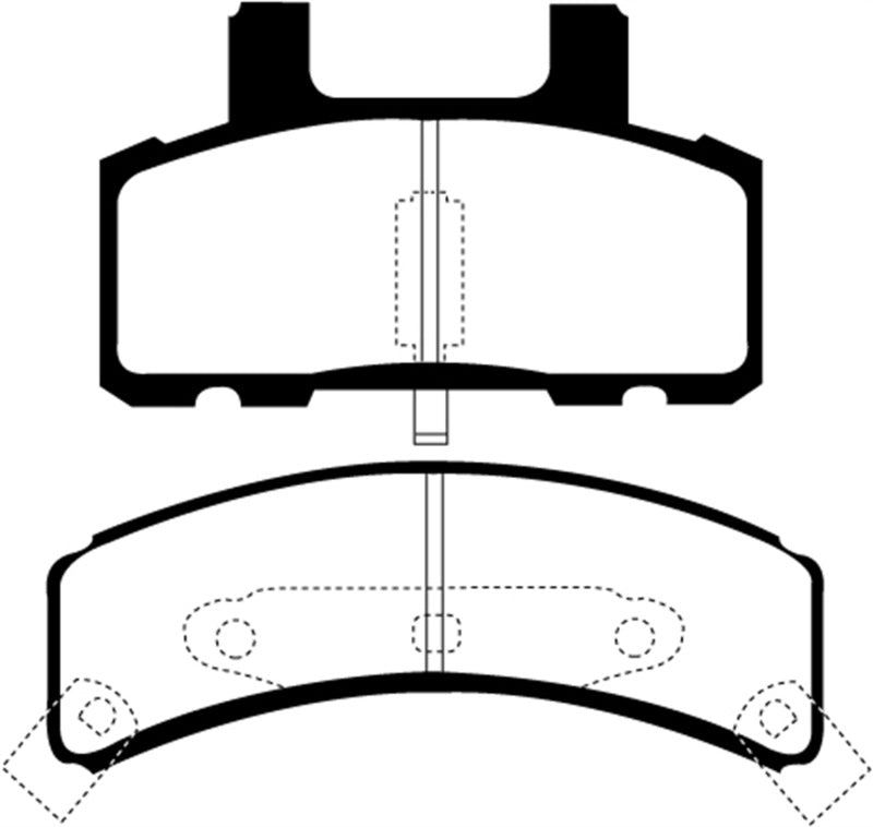 EBC 97-99 Cadillac Deville 4.6 (Rear Drums) Yellowstuff Front Brake Pads - eliteracefab.com